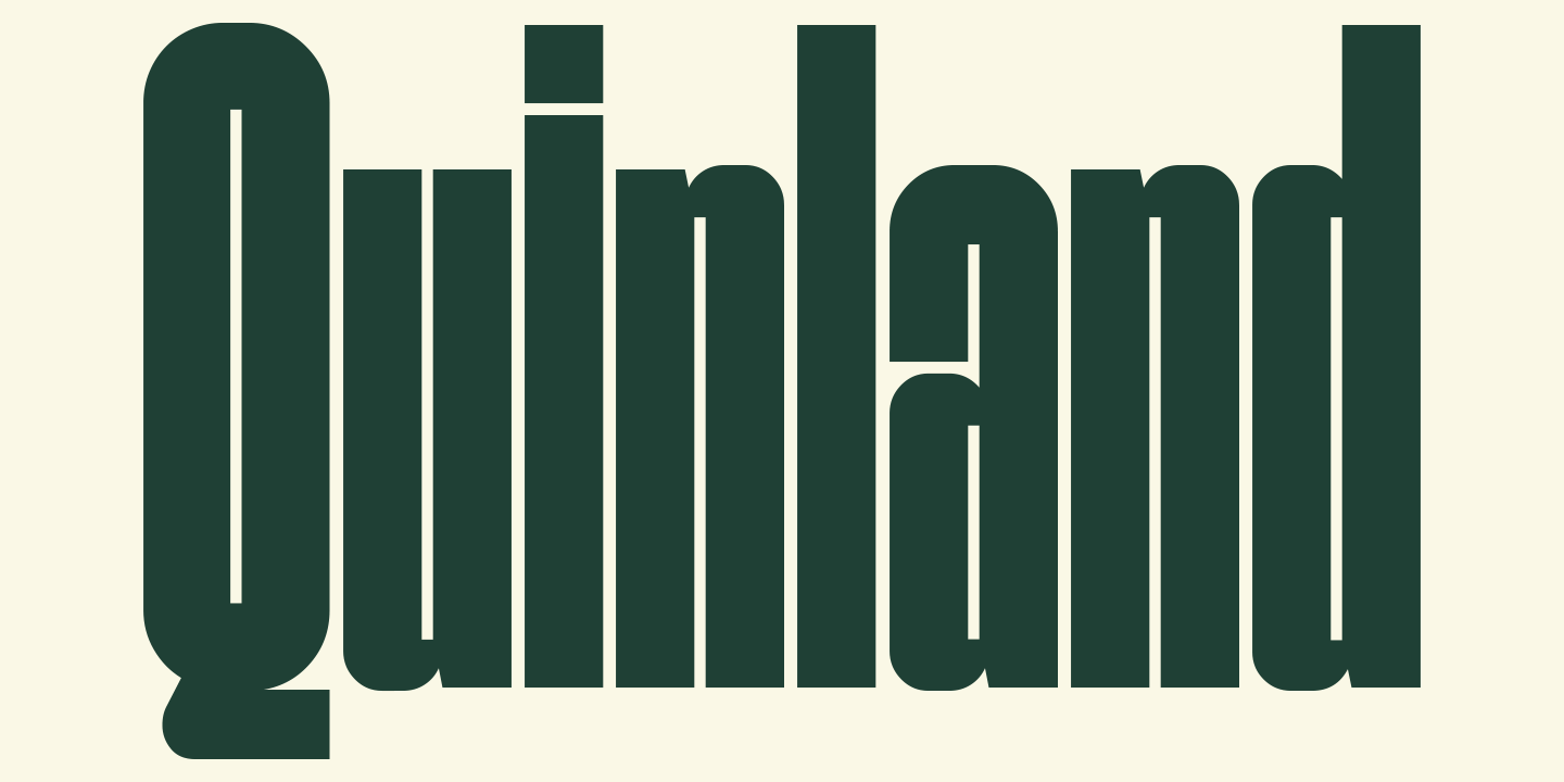 Шрифт Quinland